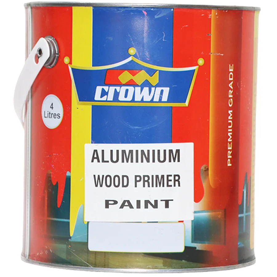 Crown Aluminium Wood Primer product packaging