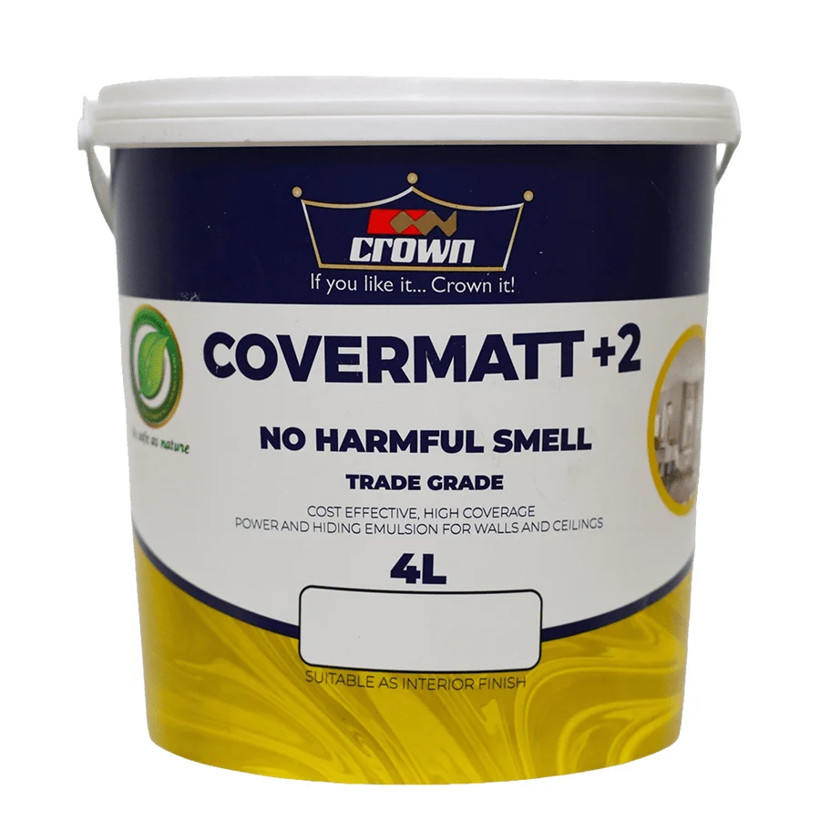 Crown Covermatt +2 Emulsion product packaging