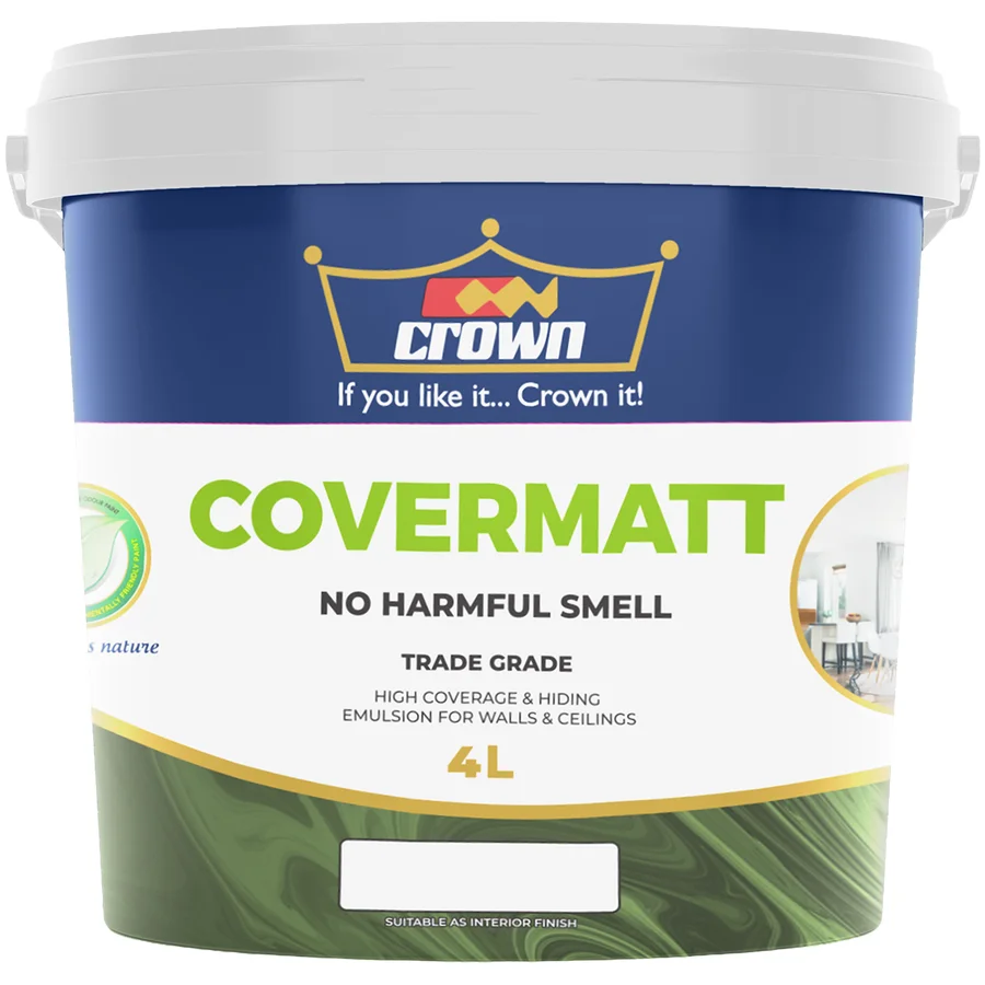 Crown Covermatt Emulsion product packaging