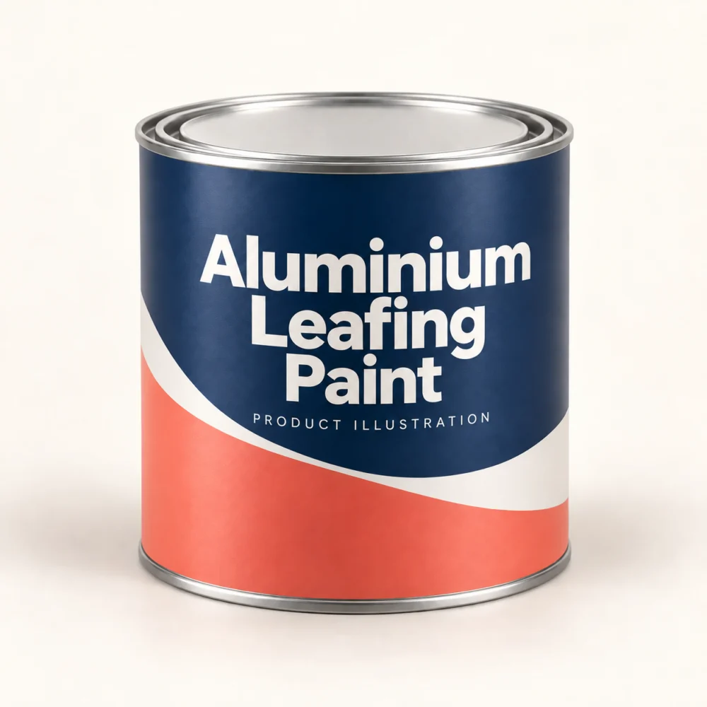 AI product illustration of Aluminium (Leafing) Paint; actual packaging may differ