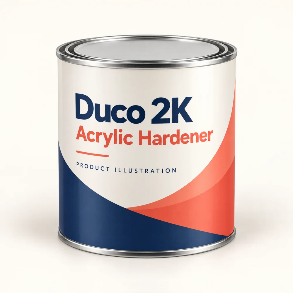 AI product illustration of Duco 2K Acrylic Hardener; actual packaging may differ